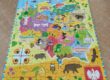 Ułożone przez dzieci edukacyjne puzzle prezentujące mapę Polski